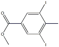 Methyl 3,5-diiodo-4-methylbenzoate Struktur