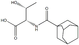 (2S,3R)-2-[(1-adamantylcarbonyl)amino]-3-hydroxybutanoic acid Struktur