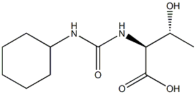 (2S,3R)-2-{[(cyclohexylamino)carbonyl]amino}-3-hydroxybutanoic acid Struktur