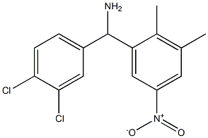 (3,4-dichlorophenyl)(2,3-dimethyl-5-nitrophenyl)methanamine Struktur