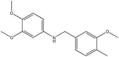 (3,4-dimethoxyphenyl)(3-methoxy-4-methylphenyl)methylamine Struktur