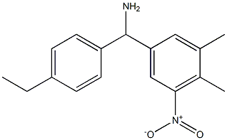 (3,4-dimethyl-5-nitrophenyl)(4-ethylphenyl)methanamine Struktur