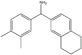 (3,4-dimethylphenyl)(5,6,7,8-tetrahydronaphthalen-2-yl)methanamine Struktur