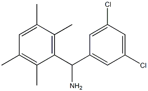 (3,5-dichlorophenyl)(2,3,5,6-tetramethylphenyl)methanamine Struktur