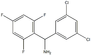 (3,5-dichlorophenyl)(2,4,6-trifluorophenyl)methanamine Struktur