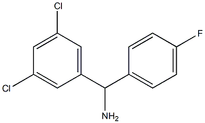 (3,5-dichlorophenyl)(4-fluorophenyl)methanamine Struktur