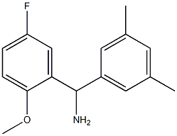 (3,5-dimethylphenyl)(5-fluoro-2-methoxyphenyl)methanamine Struktur