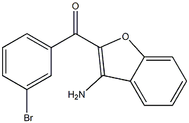 (3-amino-1-benzofuran-2-yl)(3-bromophenyl)methanone Struktur