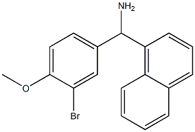 (3-bromo-4-methoxyphenyl)(naphthalen-1-yl)methanamine Struktur