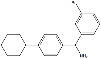 (3-bromophenyl)(4-cyclohexylphenyl)methanamine Struktur