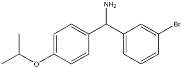 (3-bromophenyl)[4-(propan-2-yloxy)phenyl]methanamine Struktur