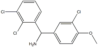 (3-chloro-4-methoxyphenyl)(2,3-dichlorophenyl)methanamine Struktur