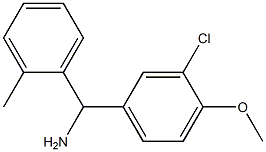 (3-chloro-4-methoxyphenyl)(2-methylphenyl)methanamine Struktur