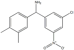 (3-chloro-5-nitrophenyl)(3,4-dimethylphenyl)methanamine Struktur