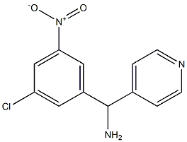 (3-chloro-5-nitrophenyl)(pyridin-4-yl)methanamine Struktur