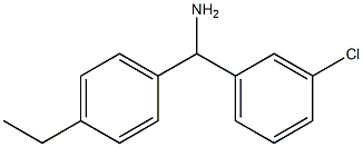 (3-chlorophenyl)(4-ethylphenyl)methanamine Struktur