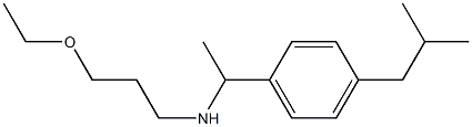 (3-ethoxypropyl)({1-[4-(2-methylpropyl)phenyl]ethyl})amine Struktur