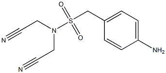 (4-aminophenyl)-N,N-bis(cyanomethyl)methanesulfonamide Struktur