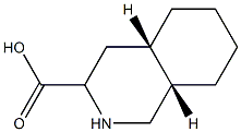 (4aS,8aS)-decahydroisoquinoline-3-carboxylic acid Struktur