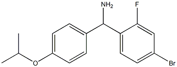 (4-bromo-2-fluorophenyl)[4-(propan-2-yloxy)phenyl]methanamine Struktur