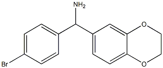 (4-bromophenyl)(2,3-dihydro-1,4-benzodioxin-6-yl)methanamine Struktur