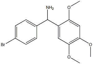 (4-bromophenyl)(2,4,5-trimethoxyphenyl)methanamine Struktur