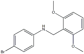 (4-bromophenyl)(2,6-dimethoxyphenyl)methylamine Struktur