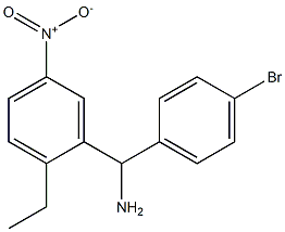 (4-bromophenyl)(2-ethyl-5-nitrophenyl)methanamine Struktur