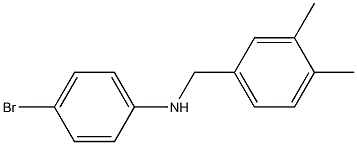 (4-bromophenyl)(3,4-dimethylphenyl)methylamine Struktur