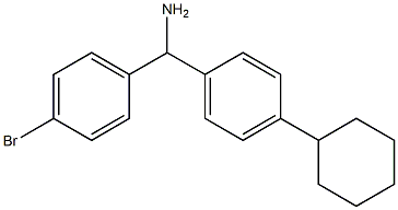 (4-bromophenyl)(4-cyclohexylphenyl)methanamine Struktur