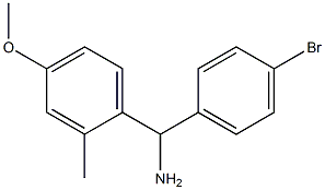 (4-bromophenyl)(4-methoxy-2-methylphenyl)methanamine Struktur