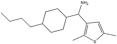 (4-butylcyclohexyl)(2,5-dimethylthiophen-3-yl)methanamine Struktur