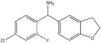 (4-chloro-2-fluorophenyl)(2,3-dihydro-1-benzofuran-5-yl)methanamine Struktur