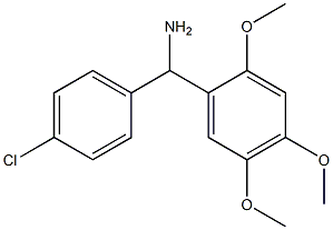 (4-chlorophenyl)(2,4,5-trimethoxyphenyl)methanamine Struktur