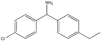 (4-chlorophenyl)(4-ethylphenyl)methanamine Struktur