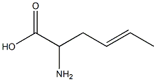 (4E)-2-aminohex-4-enoic acid Struktur