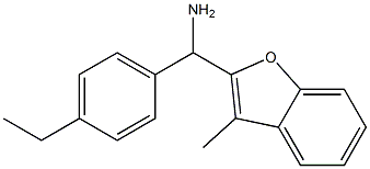 (4-ethylphenyl)(3-methyl-1-benzofuran-2-yl)methanamine Struktur