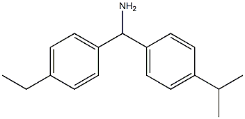 (4-ethylphenyl)[4-(propan-2-yl)phenyl]methanamine Struktur