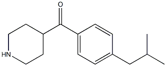 (4-isobutylphenyl)(piperidin-4-yl)methanone Struktur