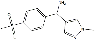 (4-methanesulfonylphenyl)(1-methyl-1H-pyrazol-4-yl)methanamine Struktur