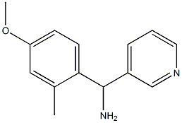 (4-methoxy-2-methylphenyl)(pyridin-3-yl)methanamine Struktur