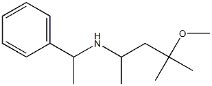 (4-methoxy-4-methylpentan-2-yl)(1-phenylethyl)amine Struktur