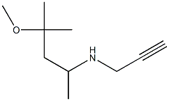 (4-methoxy-4-methylpentan-2-yl)(prop-2-yn-1-yl)amine Struktur