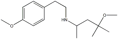 (4-methoxy-4-methylpentan-2-yl)[2-(4-methoxyphenyl)ethyl]amine Struktur