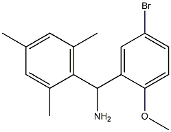 (5-bromo-2-methoxyphenyl)(2,4,6-trimethylphenyl)methanamine Struktur