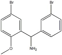 (5-bromo-2-methoxyphenyl)(3-bromophenyl)methanamine Struktur