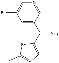 (5-bromopyridin-3-yl)(5-methylthiophen-2-yl)methanamine Struktur