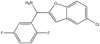 (5-chloro-1-benzofuran-2-yl)(2,5-difluorophenyl)methanamine Struktur