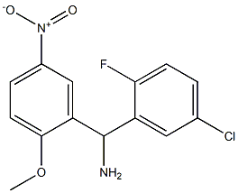 (5-chloro-2-fluorophenyl)(2-methoxy-5-nitrophenyl)methanamine Struktur