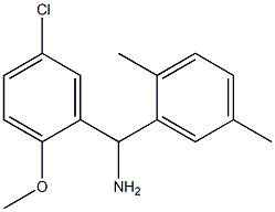 (5-chloro-2-methoxyphenyl)(2,5-dimethylphenyl)methanamine Struktur